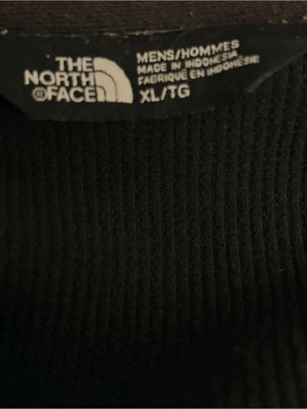 The North Face jacket weather resistant fleece lined charcoal grey zipper XL